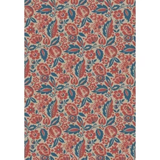 Kép 1/4 - Boras Klasszikus gyümölcs mintás piros vlies tapéta Elise Red 53 cm X 10 m