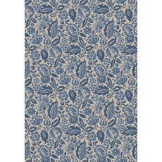 Kép 1/4 - Boras Klasszikus gyümölcs mintás kék vlies tapéta Elise Blue 53 cm X 10 m