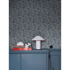 Kép 3/4 - Boras Klasszikus gyümölcs mintás kék vlies tapéta Elise Blue 53 cm X 10 m