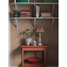 Kép 5/7 - Boras Rácsos virágos skandináv piros vlies tapéta Love Red 53 cm X 10 m