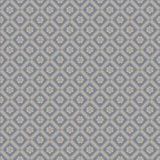 Kép 1/4 - Boras Rácsos virágos skandináv kék vlies tapéta Love Blue 53 cm X 10 m