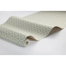 Kép 4/4 - Boras Rácsos virágos skandináv zöld vlies tapéta Love Green 53 cm X 10 m