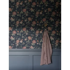 Kép 3/6 - Boras Romantikus rózsás kék vlies tapéta Rosenträd Blue 49 cm X 10 m