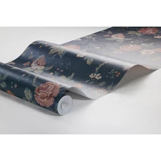 Kép 6/6 - Boras Romantikus rózsás kék vlies tapéta Rosenträd Blue 49 cm X 10 m