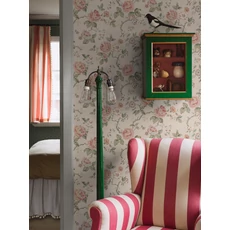 Kép 1/3 - Boras Romantikus rózsás rózsaszín vlies tapéta Rosenträd Pink 49 cm X 10 m