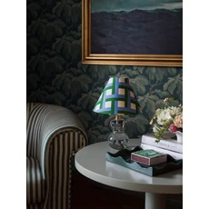 Kép 2/5 - Boras Klasszikus levélmintás kék vlies tapéta Kastanj Blue 53 cm X 10 m