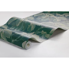 Kép 5/5 - Boras Klasszikus levélmintás kék vlies tapéta Kastanj Blue 53 cm X 10 m