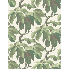 Kép 2/3 - Boras Klasszikus levélmintás zöld vlies tapéta Kastanj Green 53 cm X 10 m