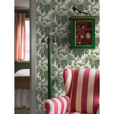 Kép 1/3 - Boras Klasszikus levélmintás zöld vlies tapéta Kastanj Green 53 cm X 10 m