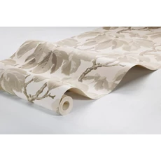 Kép 4/4 - Boras Klasszikus levélmintás bézs vlies tapéta Kastanj Beige 53 cm X 10 m