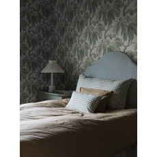 Kép 2/4 - Boras Klasszikus levélmintás zöld vlies tapéta Kastanj Green 53 cm X 10 m