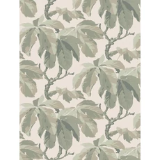 Kép 1/4 - Boras Klasszikus levélmintás zöld vlies tapéta Kastanj Green 53 cm X 10 m