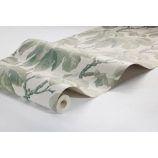 Kép 4/4 - Boras Klasszikus levélmintás zöld vlies tapéta Kastanj Green 53 cm X 10 m