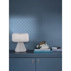 Kép 3/6 - Boras Madár mintás kék vlies gyerek tapéta Pippi Blue 53 cm X 10 m