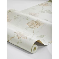 Kép 3/3 - Boras Romantikus virágos bézs vlies tapéta Valborg Beige 53 cm X 10 m