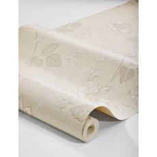 Kép 3/3 - Boras Romantikus virágos bézs vlies tapéta Valborg Beige 53 cm X 10 m