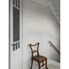 Kép 3/4 - Boras Klasszikus bézs vlies tapéta virágokkal Signe Beige 53 cm X 10 m