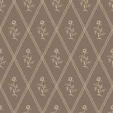 Kép 1/3 - Boras Klasszikus barna vlies tapéta virágokkal Signe Brown 53 cm X 10 m