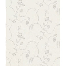 Kép 1/3 - Boras Klasszikus inda mintás törtfehér vlies tapéta Elsie Grey 53 cm X 10 m