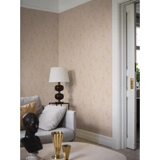 Kép 2/3 - Boras Klasszikus inda mintás rózsaszín-arany vlies tapéta Elsie Pink 53 cm X 10 m