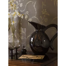 Kép 3/4 - Boras Klasszikus inda mintás barna-arany vlies tapéta Elsie Brown 53 cm X 10 m