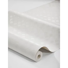 Kép 3/3 - Boras Boltíves modern fehér vlies tapéta Birgit White 53 cm X 10 m