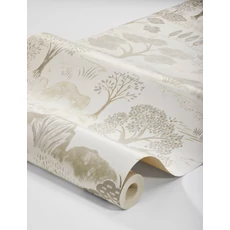 Kép 3/3 - Boras Fa mintás bézs vlies tapéta szarvasokkal Diana Grey 53 cm X 10 m