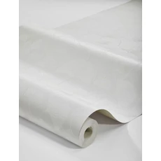 Kép 3/3 - Boras Ginko mintás modern fehér vlies tapéta Sophia White 53 cm X 10 m