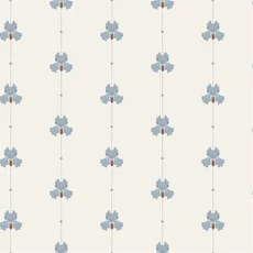 Kép 1/4 - Boras Írisz mintás kék-bézs vlies tapéta Gotain Sweet Pea Burgundy Blue 53 cm X 10 m