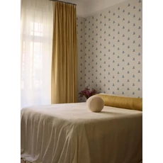 Kép 4/4 - Boras Írisz mintás kék-bézs vlies tapéta Gotain Sweet Pea Burgundy Blue 53 cm X 10 m