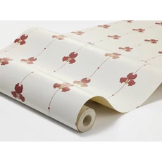 Kép 2/4 - Boras Írisz mintás piros-bézs vlies tapéta Gotain Sweet Pea Burgundy Red 53 cm X 10 m