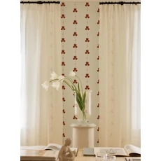 Kép 4/4 - Boras Írisz mintás piros-bézs vlies tapéta Gotain Sweet Pea Burgundy Red 53 cm X 10 m