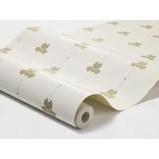 Kép 2/4 - Boras Írisz mintás zöld-bézs vlies tapéta Gotain Sweet Pea Burgundy Green 53 cm X 10 m