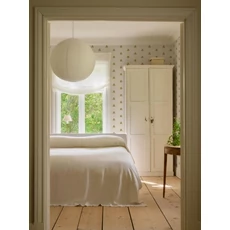 Kép 3/4 - Boras Írisz mintás zöld-bézs vlies tapéta Gotain Sweet Pea Burgundy Green 53 cm X 10 m