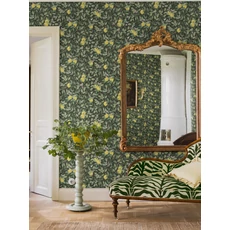 Kép 4/5 - Boras Mediterrán citromos zöld vlies tapéta Citronträd Green 53 cm X 10 m