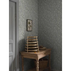 Kép 3/5 - Boras Akácvirágos romantikus kék vlies tapéta Blåregn Blue 53 cm X 10 m