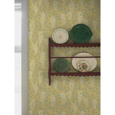 Kép 3/4 - Boras Akácvirágos romantikus sárga vlies tapéta Blåregn Yellow 53 cm X 10 m