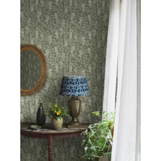 Kép 7/7 - Boras Akácvirágos romantikus zöld vlies tapéta Blåregn Green 53 cm X 10 m