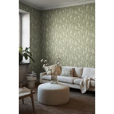 Kép 4/7 - Boras Akácvirágos romantikus zöld vlies tapéta Blåregn Green 53 cm X 10 m