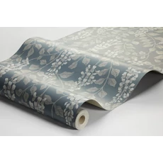 Kép 2/4 - Boras Akácvirágos romantikus kék vlies tapéta Blåregn Blue 53 cm X 10 m