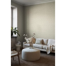 Kép 7/7 - Boras Apró virágos zöld vlies tapéta Myrten Green 53 cm X 10 m