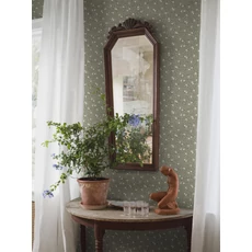 Kép 3/4 - Boras Apró virágos zöld vlies tapéta Myrten Green 53 cm X 10 m