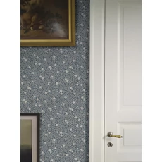 Kép 7/9 - Boras Apró virágos kék vlies tapéta Myrten Blue 53 cm X 10 m