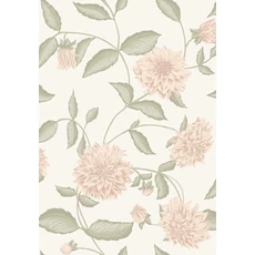 Kép 1/5 - Boras Dália mintás rózsaszín vlies tapéta Dahliadröm Pink 53 cm X 10 m