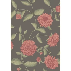 Kép 1/4 - Boras Dália mintás barna vlies tapéta Dahliadröm Brown 53 cm X 10 m