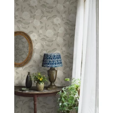 Kép 3/4 - Boras Dália mintás bézs vlies tapéta Dahliadröm Beige 53 cm X 10 m