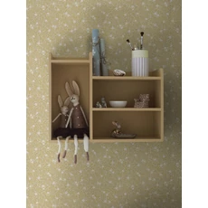 Kép 3/4 - Boras Apró virágos sárga vlies tapéta Myrten Yellow 53 cm X 10 m