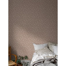 Kép 2/8 - Boras Apró virágos piros vlies tapéta Myrten Red 53 cm X 10 m