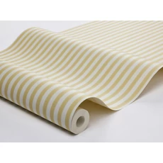 Kép 5/5 - Boras Keskeny csíkos sárga vlies tapéta Mölle Stripe Yellow 53 cm X 10 m