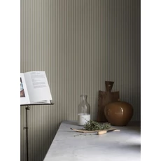 Kép 3/4 - Boras Keskeny csíkos zöld vlies tapéta Mölle Stripe Green 53 cm X 10 m